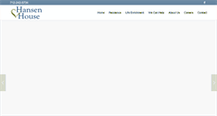 Desktop Screenshot of hansenhouseassistedliving.com