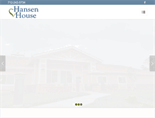 Tablet Screenshot of hansenhouseassistedliving.com